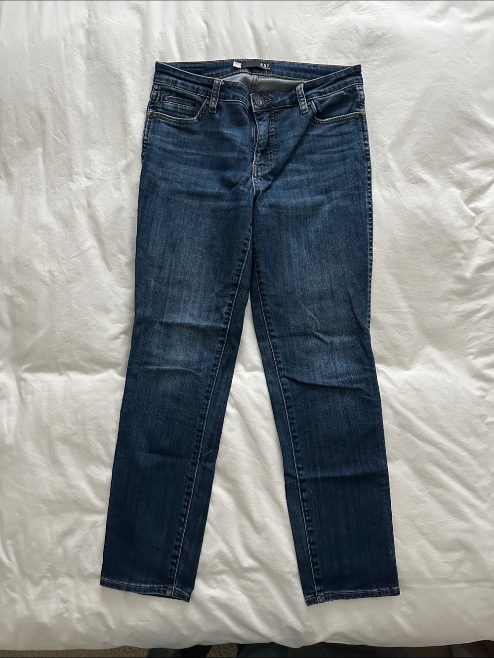 Kut from the Kloth Dark Blue  Catherine Mid Rise Boyfriend Jeans